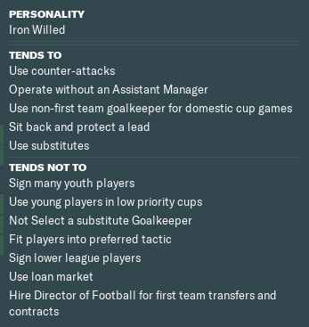 Jose Mourinho tactical preferences