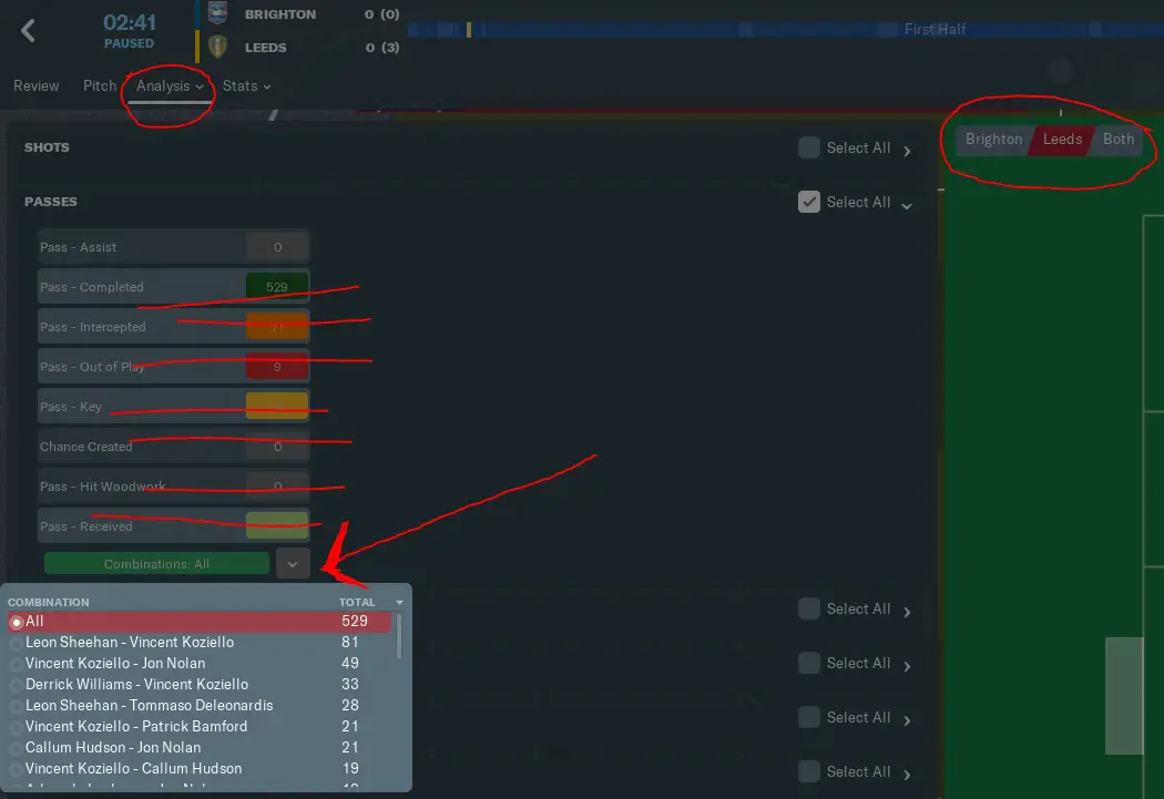 opposition-passing-combinations