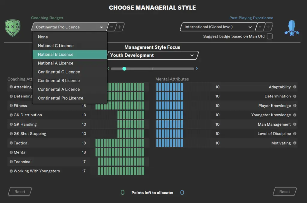 Choosing your managerial style Football Manager