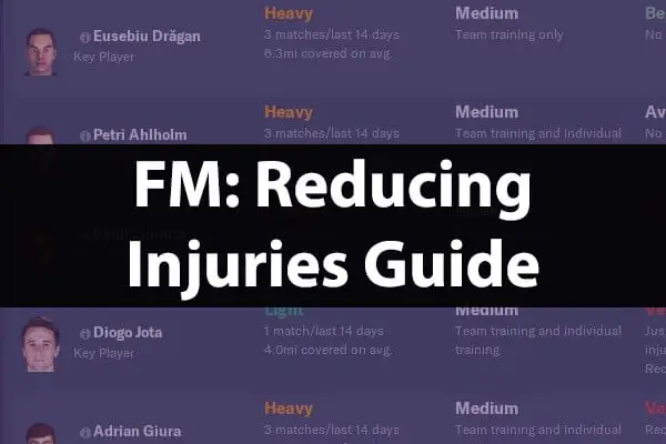 How To Keep Players Fit & Reduce Injuries | Football Manager